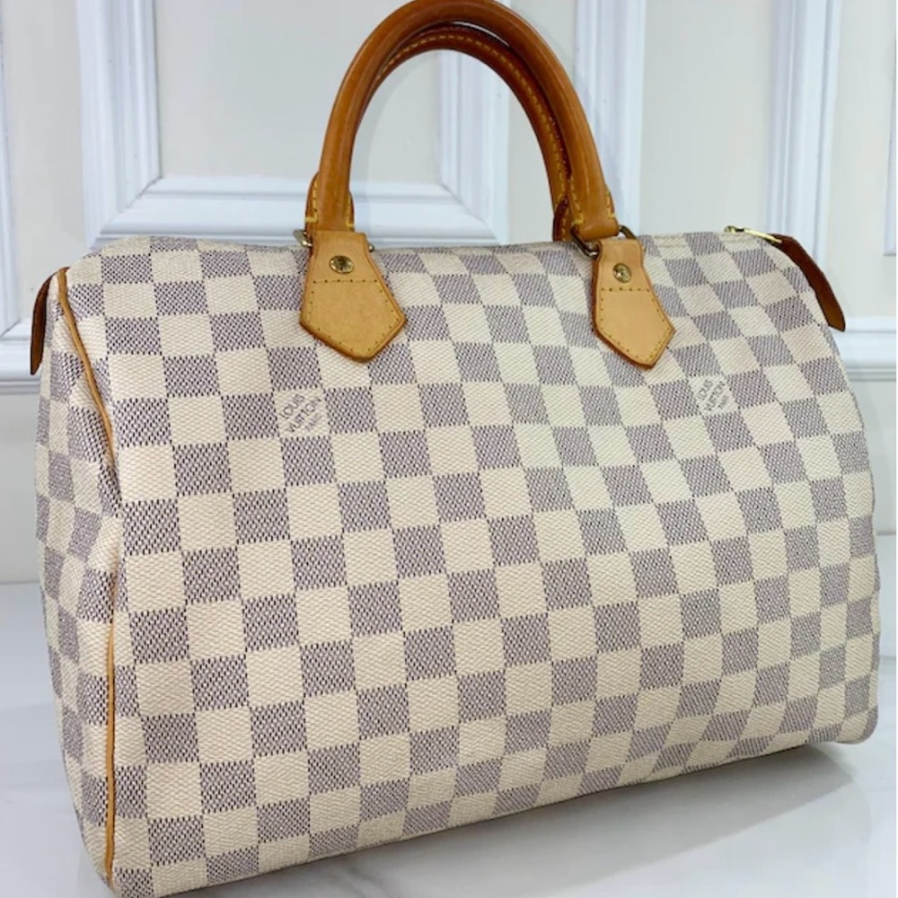 ***Authentic ***LOUIS VUITTON SPEEDY 30 AZUR